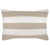 Cushion Cover-With Piping-Deck Stripe Beige-35cm x 50cm