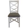 Daisy Dining Chair Set of 2 Solid Acacia Timber Wood Hampton Furniture – White