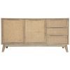Grevillea Buffet Table 160cm 2 Door Solid Acacia Wood Rattan Furniture – Brown