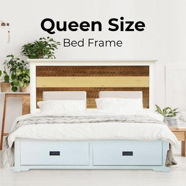 Alexander Bed Frame Mattress Base With Storage Drawers – Multi Color