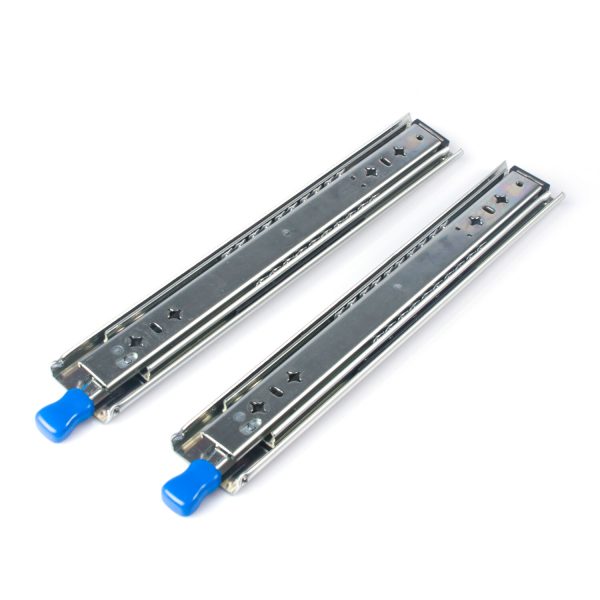 Pair 150KG Capacity Heavy Duty Drawer Slides Rails Runners Locking Ball Bearing