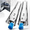 14in Pair 150KG Capacity Heavy Duty Drawer Slides Rails Runners Locking Ball Bearing