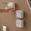 Fasola Wall-Mounted Clamshell Storage Box* White 8.5*4.5*8.5cm