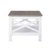 Coastal Coffee Table in White and Grey