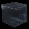 10 Pack of 5cm Clear PVC Plastic Folding Packaging Small rectangle/square Boxes for Wedding Jewelry Gift Party Favor Model Candy Chocolate Soap Box