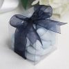 10 Pack of 7cm Clear PVC Plastic Folding Packaging Small rectangle/square Boxes for Wedding Jewelry Gift Party Favor Model Candy Chocolate Soap Box