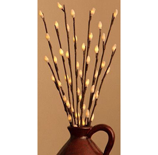 LED Light Bunch Stem – Warm White BATTERY fairy lights – 50cm high 20 bulbs/petals