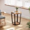 Glenfield Round Side Table with Shelf