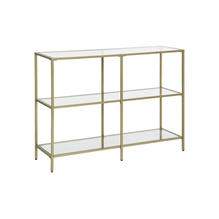 VASAGLE Sofa Console Table with 3 Shelves