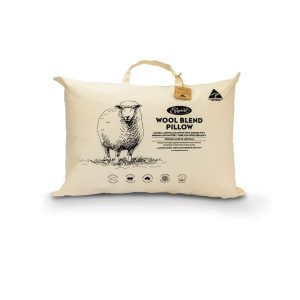 Wool Blend V Pillow in Fabric Bag