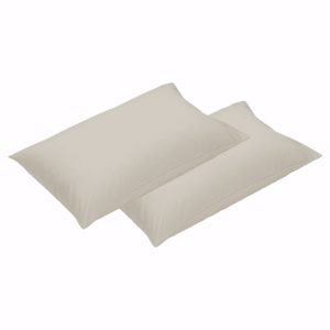 500TC Pair of Cotton Standard Pillowcases Linen