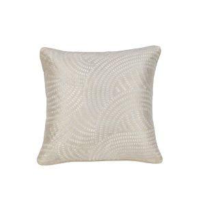 IDC Homewares Pacific Embroidered White Filled Cushion 43 x 43 cm
