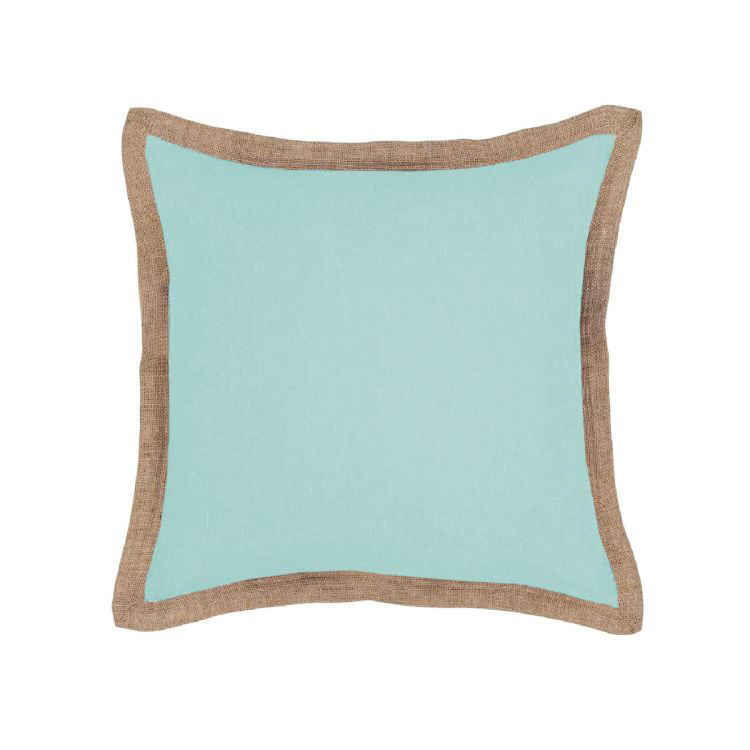 J Elliot Home Hampton Linen Cushion Cover 50 x 50 cm Glacier Blue
