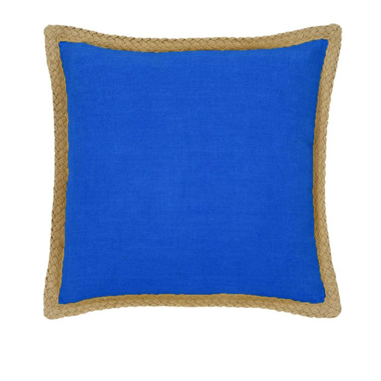 J Elliot Home Mornington Linen Cushion Cover 50 x 50 cm Blue
