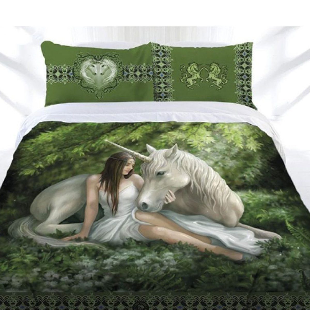 Anne Stokes Pure Heart Quilt Cover Set Double
