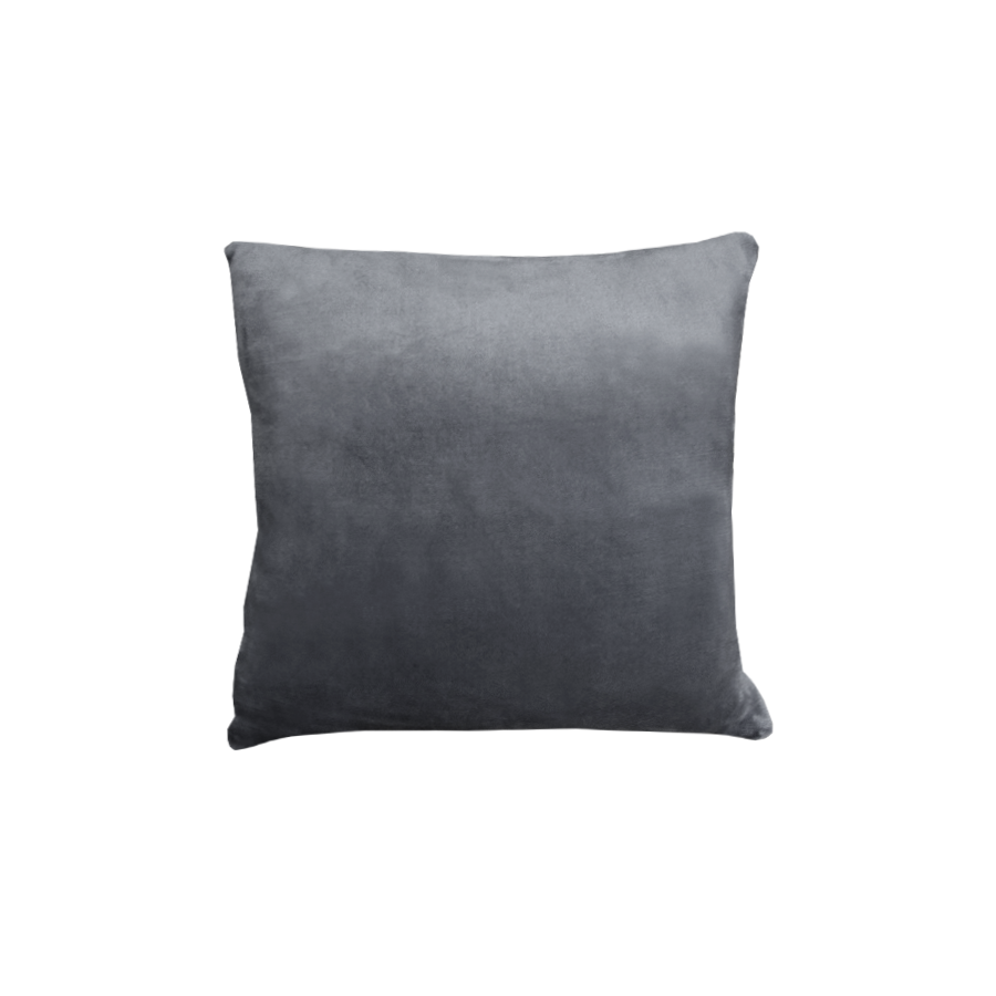 Alastairs Augusta Faux Mink Square Cushion Charcoal
