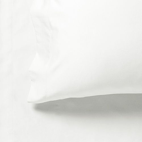 1000TC Ultra Soft Single Size Bed White Flat & Fitted Sheet Set
