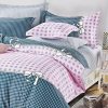 Pink Dots Double Size Bed Quilt/Doona/Duvet Doona Duvet Cover Set