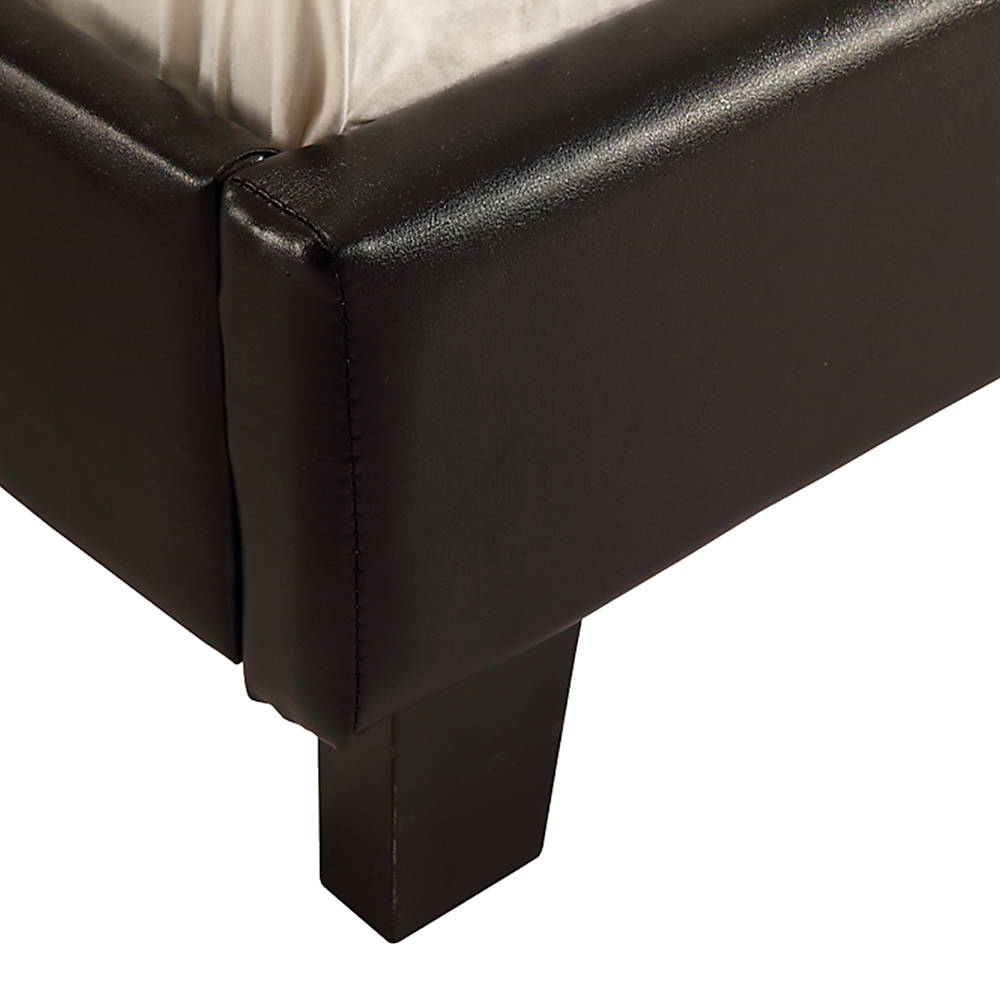 Marden Single PU Leather Bed Frame Black