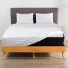 Better Dream 100% Organic Bamboo Fitted Bed Sheet Set White Queen Size