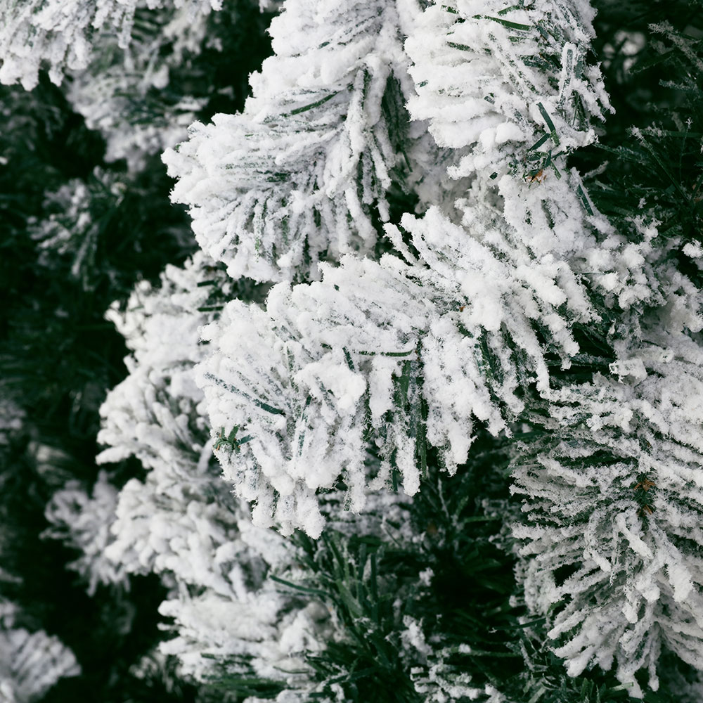 Jingle Jollys Christmas Tree Xmas Trees Decorations Snowy Tips – 6ft