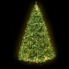 Jingle Jollys Christmas Tree With LED Lights Warm White Green – 6ft