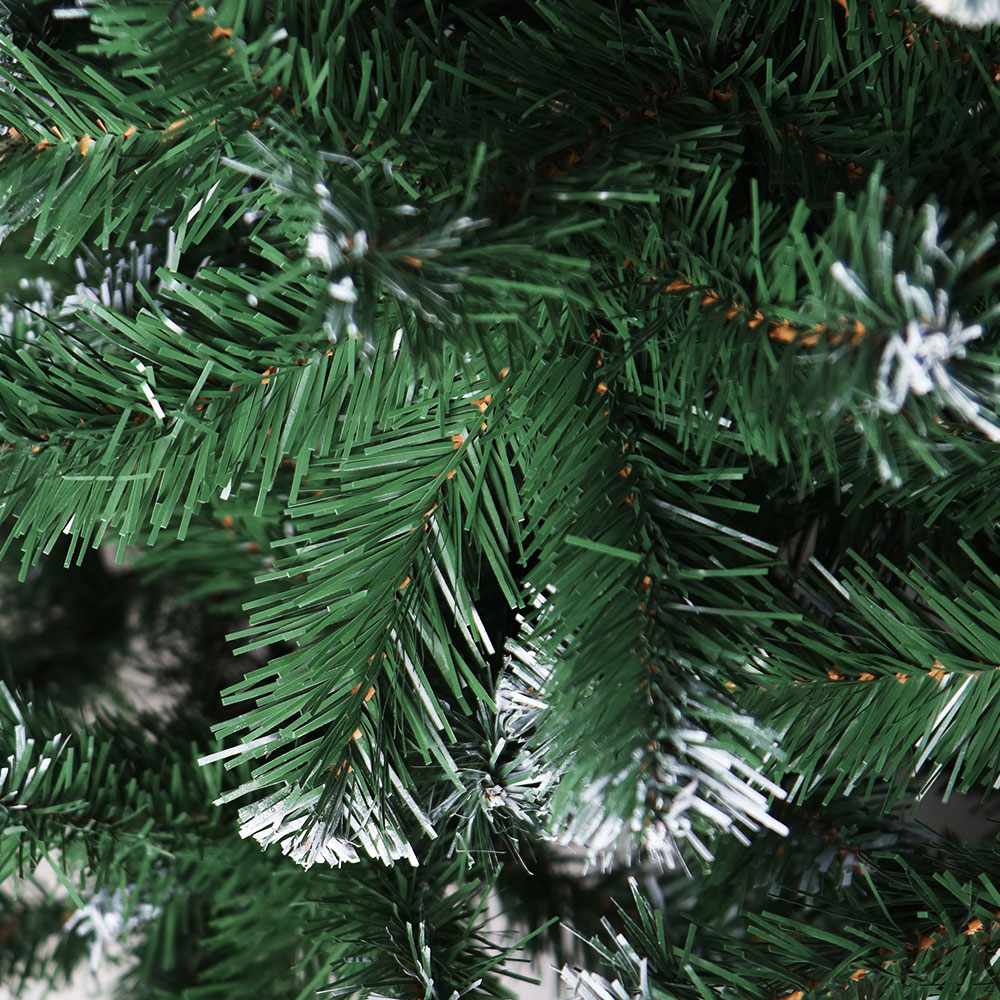 Jingle Jollys Christmas Tree Xmas Trees Decorations Snowy Green Tips – 6ft
