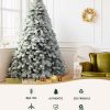 Jingle Jollys Christmas Tree Xmas Trees Decorations Snowy Tips – 7ft