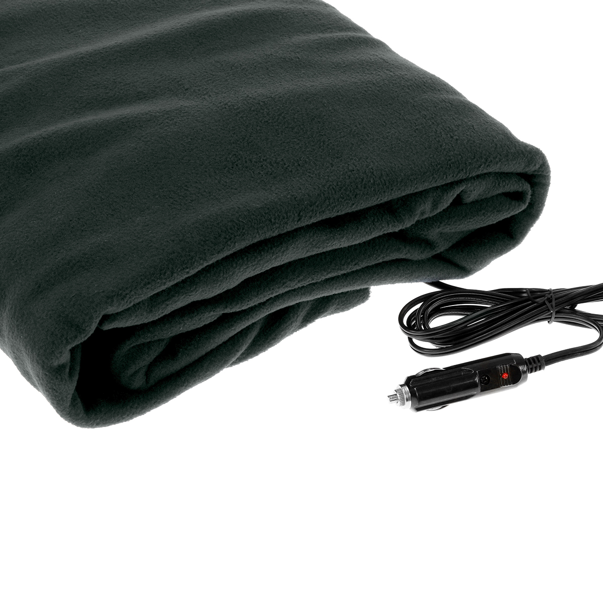 Heated Electric Car Blanket 150x110cm 12V – Black