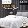 Laura Hill 500GSM Duck Down Feather Quilt Duvet Doona – King