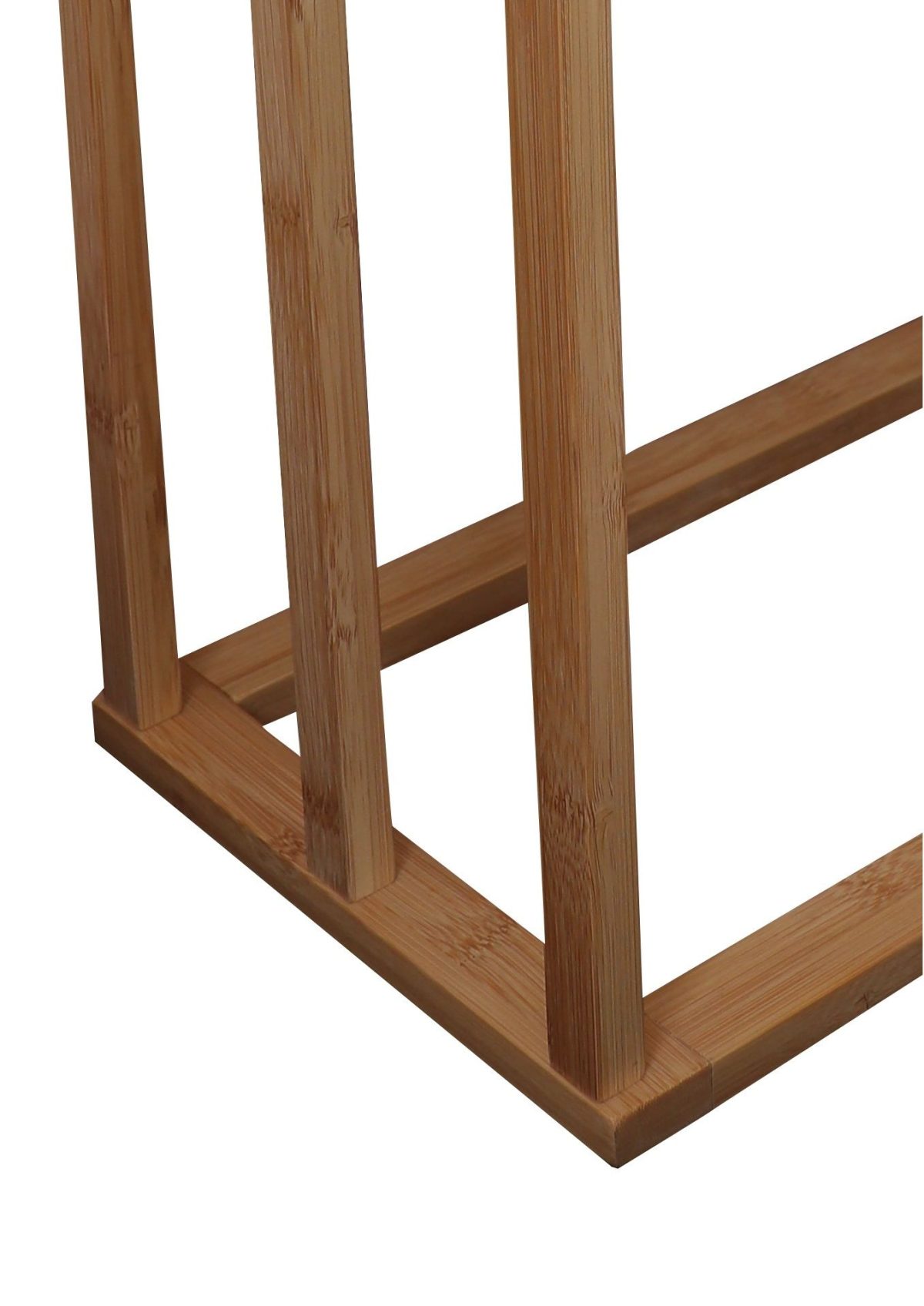 Bamboo Towel Bar Holder Rack 3-Tier Freestanding for Bathroom and Bedroom