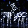 Jingle Jollys Christmas Motif Lights LED Rope Reindeer Waterproof Solar Powered – 2