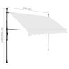 Manual Retractable Awning with LED – Cream, 300 cm