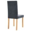 Dining Chairs 2 pcs Grey Faux Suede Leather