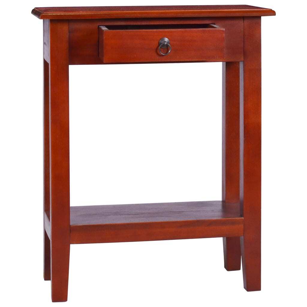 Console Table Classical Brown 60x30x75 cm Solid Mahogany Wood