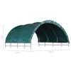 Livestock Tent PVC 3.7×3.7 m Green