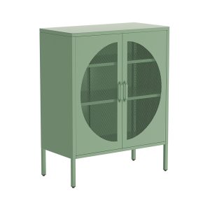 Buffet Sideboard Metal Cabinet – ELSA Green