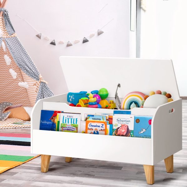 Kids Toy Box Chest Bookshelf Storage Children Bookcase Organiser Display