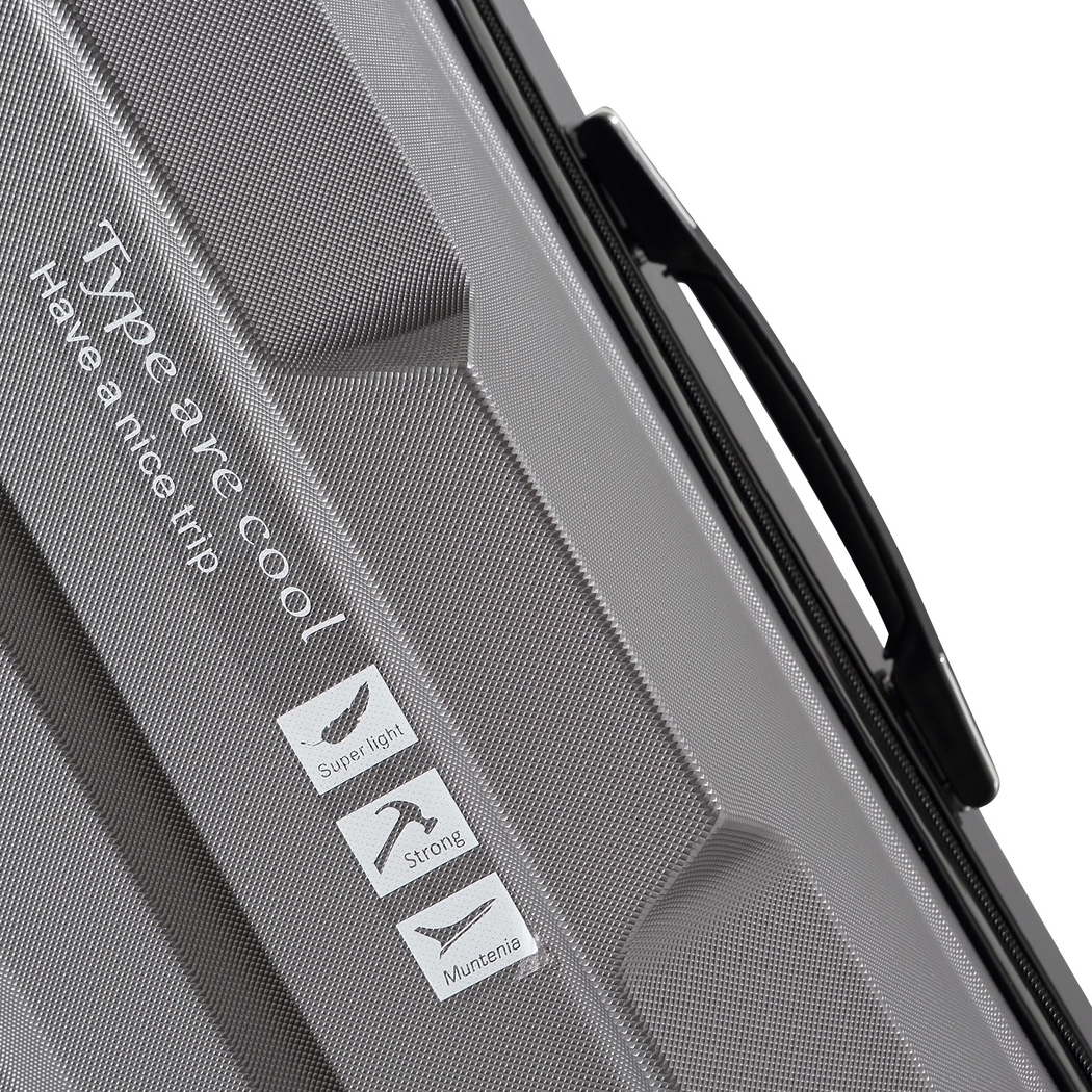 3pcs Luggage Sets Travel Hard Case Lightweight Suitcase TSA lock – Dark Grey