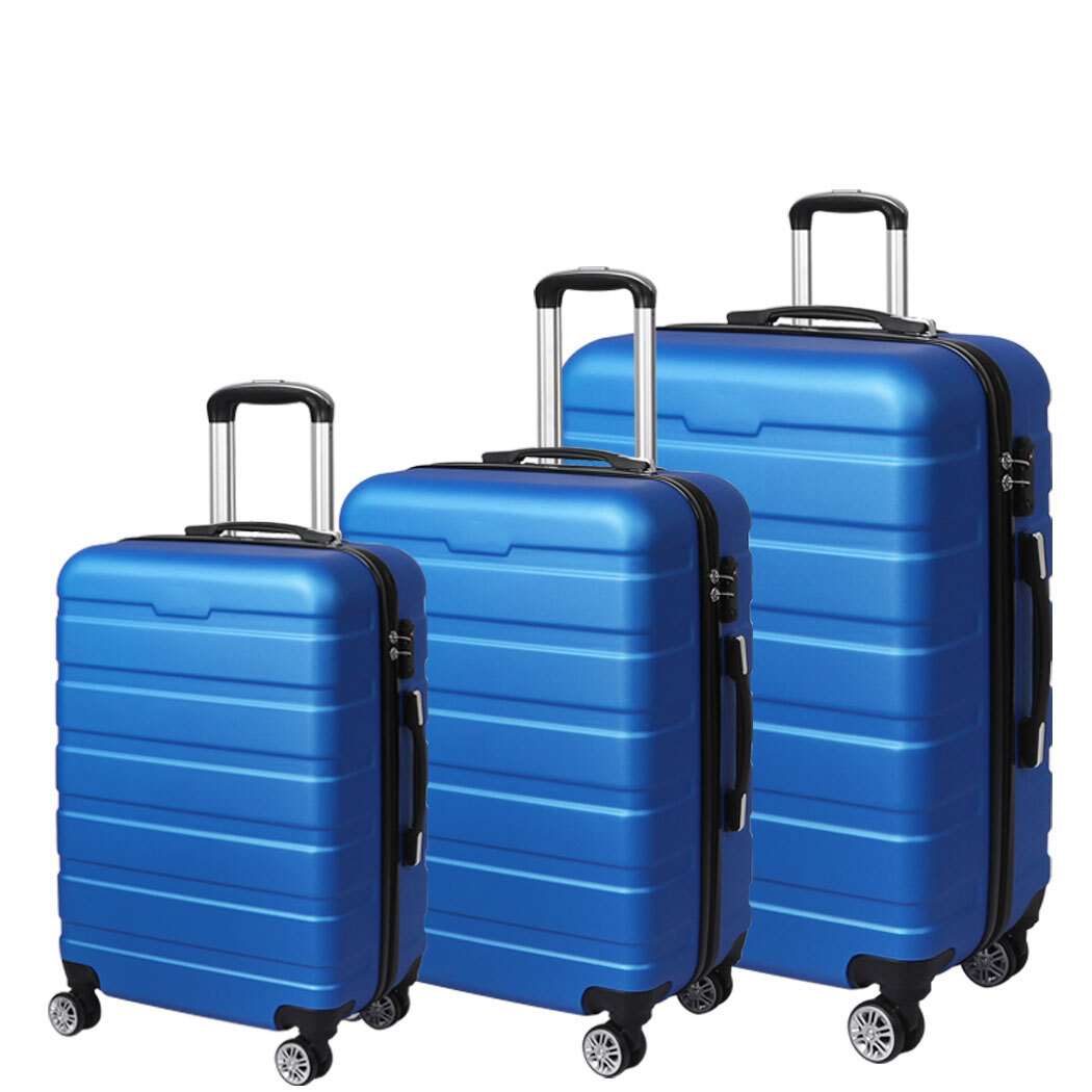 Luggage Suitcase Trolley 3Pcs set 20 24 28 Travel Packing Lock