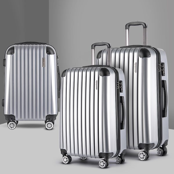 3pc Luggage Sets Trolley Travel Suitcases TSA Hard Case