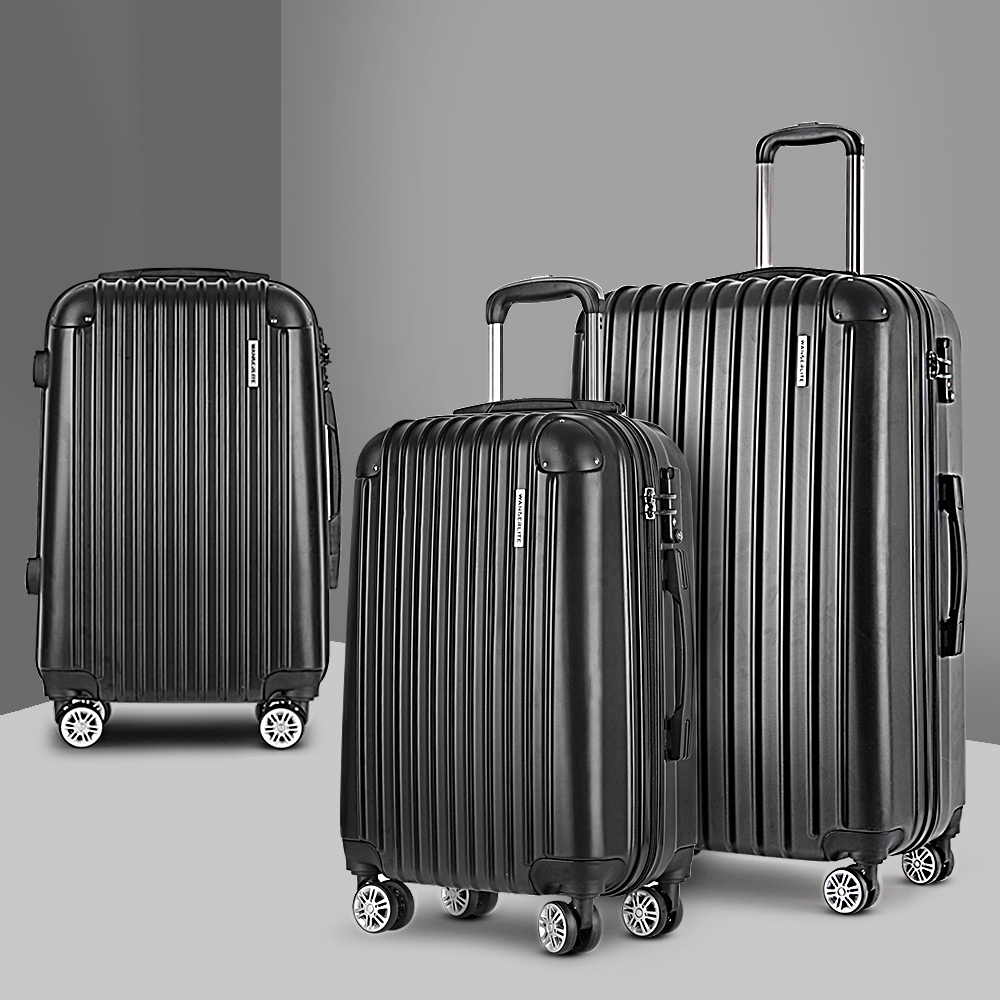Luggage Trolley Set Travel Suitcase Hard Case Carry On Bag