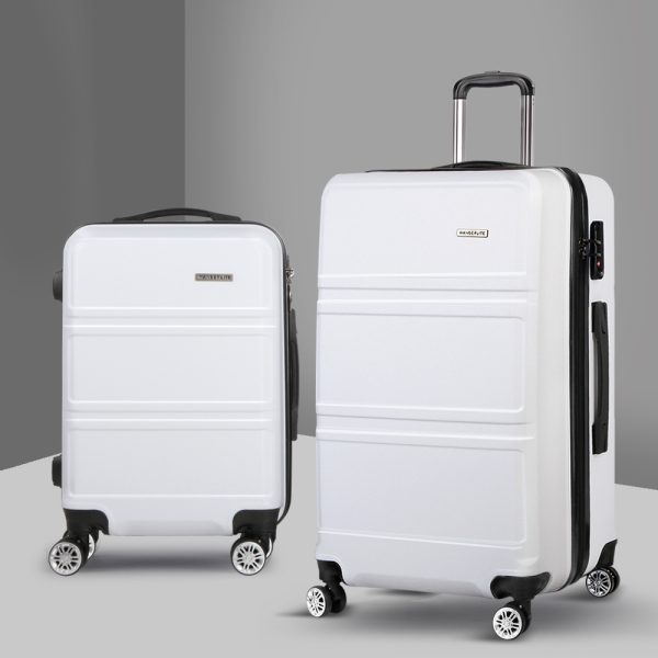 Luggage Trolley Travel Suitcase Set TSA Lock Hard Case