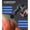 Massage Gun 6 Heads Massager Electric LCD Vibration Relief Percussion – Black
