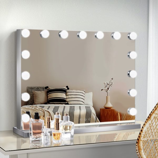Hollywood Makeup Mirror With Light LED Bulbs Lighted Frameless