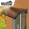 Window Door Awning Outdoor Canopy UV Patio Sun Shield Rain Cover DIY – 1 x 1.2 M, Black