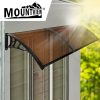 Window Door Awning Outdoor Canopy UV Patio Sun Shield Rain Cover DIY – 1 x 2.4 M, Black