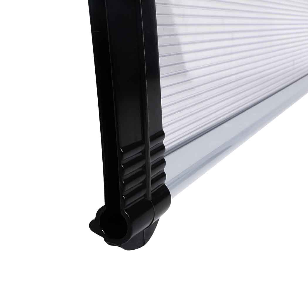 Window Door Awning Outdoor Canopy UV Patio Sun Shield Rain Cover DIY – 1 x 4 M, Transparent