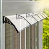 Window Door Awning Outdoor Canopy UV Patio Sun Shield Rain Cover DIY – 1 x 6 M, Transparent