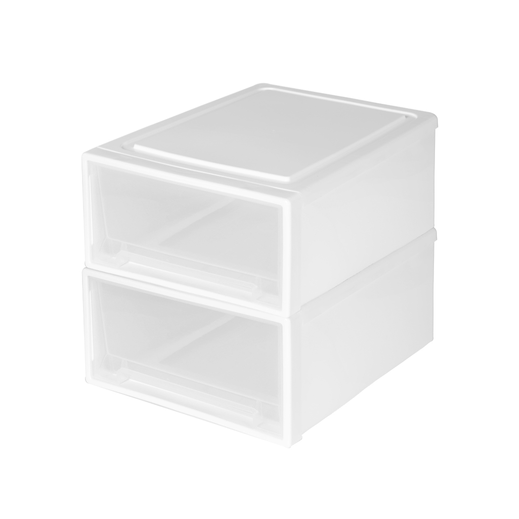Storage  Drawers Set Cabinet Tools Organiser Box Chest Drawer Plastic Stackable L